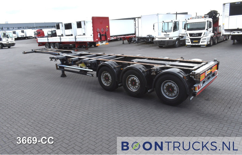 Kögel PORT 40 SIMPLEX 20 2x20-30-40ft HC * LIFT AXLE * SAF / DISC * EXTENDABLE REAR - Konteynır taşıyıcı/ Yedek karoser dorse: fotoğraf 3 Kögel PORT 40 SIMPLEX 20 2x20-30-40ft HC * LIFT AXLE * SAF / DISC * EXTENDABLE REAR - Konteynır taşıyıcı/ Yedek karoser dorse: fotoğraf 3