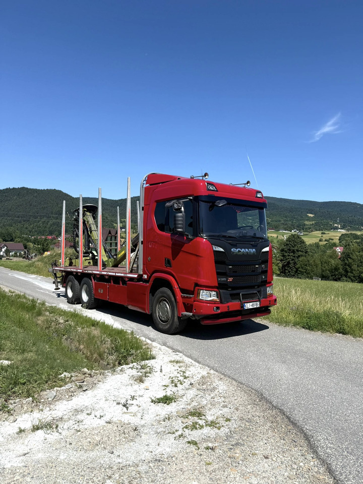 SCANIA R520 XT - Tomruk kamyonu, Vinçli kamyon: fotoğraf 1 SCANIA R520 XT - Tomruk kamyonu, Vinçli kamyon: fotoğraf 1