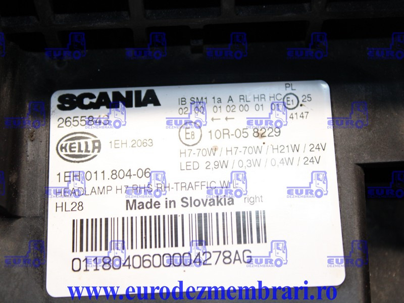 FAR DREAPTA SCANIA NGS 2655843, 2379894 - Ön far - Kamyon: fotoğraf 3 FAR DREAPTA SCANIA NGS 2655843, 2379894 - Ön far - Kamyon: fotoğraf 3