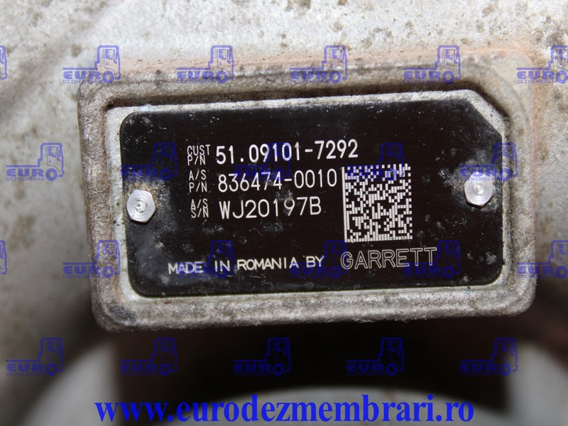 TURBOSUFLANTA MAN D2676 51.09101.7292, 51.09101.7267, 51.09101.7385 - Turboşarj - Kamyon: fotoğraf 3 TURBOSUFLANTA MAN D2676 51.09101.7292, 51.09101.7267, 51.09101.7385 - Turboşarj - Kamyon: fotoğraf 3