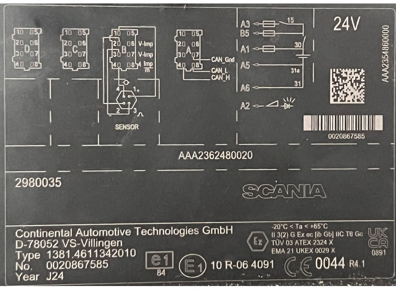 Scania Smart Version 2 ( G2V2) - Yedek parça: fotoğraf 3 Scania Smart Version 2 ( G2V2) - Yedek parça: fotoğraf 3
