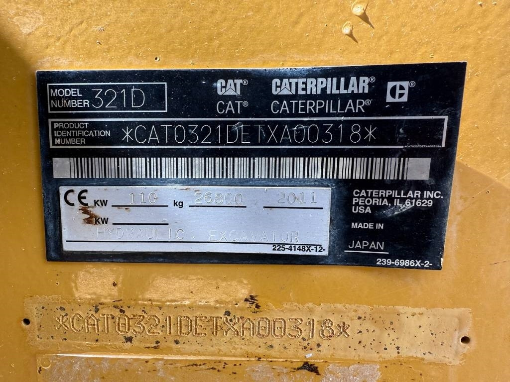 CAT 321 D LCR - Paletli ekskavatör: fotoğraf 2 CAT 321 D LCR - Paletli ekskavatör: fotoğraf 2