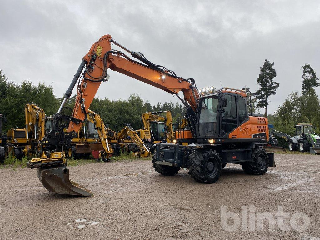 Doosan DX 140W - Tekerlekli ekskavatör: fotoğraf 3 Doosan DX 140W - Tekerlekli ekskavatör: fotoğraf 3