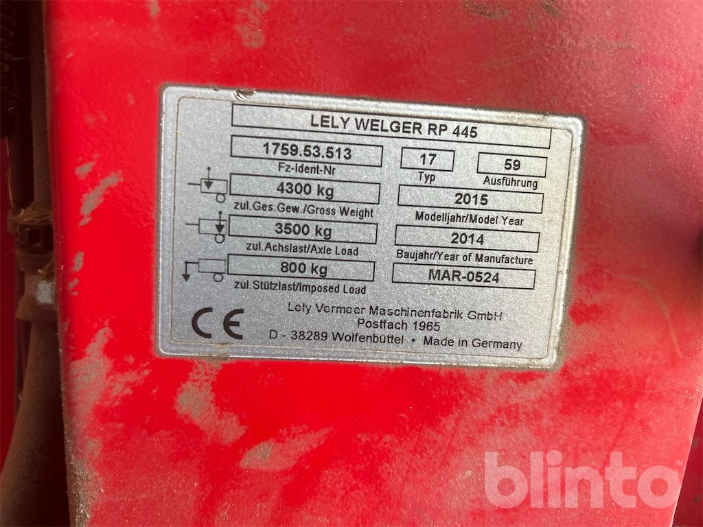 LELY RP 445 (2014) - Silindirik balya makinesi: fotoğraf 5 LELY RP 445 (2014) - Silindirik balya makinesi: fotoğraf 5