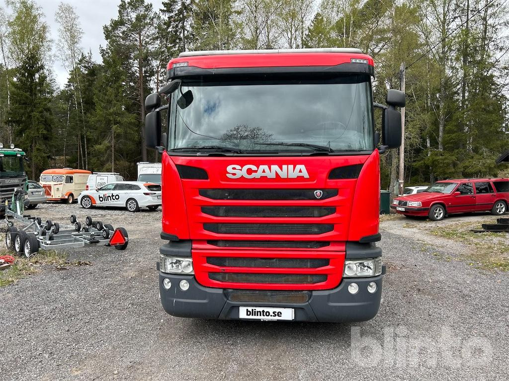 SCANIA G450 med kran och flak - Çekici kamyonu: fotoğraf 2 SCANIA G450 med kran och flak - Çekici kamyonu: fotoğraf 2