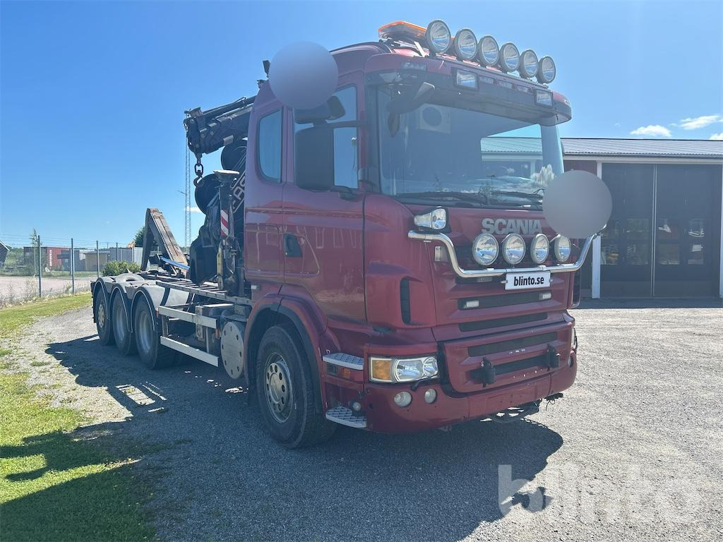 Scania R480L 8X4 - Kancalı yükleyici kamyon, Vinçli kamyon: fotoğraf 3 Scania R480L 8X4 - Kancalı yükleyici kamyon, Vinçli kamyon: fotoğraf 3