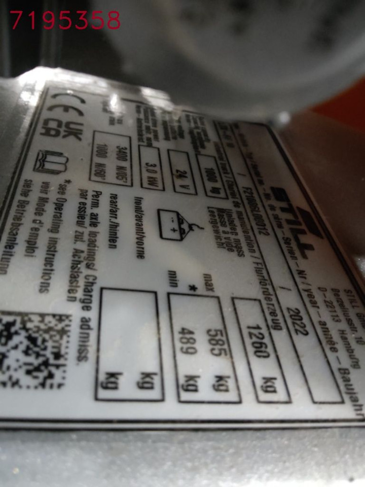 Still LTX-FF10/BATT.NEU - Akülü çekici: fotoğraf 5 Still LTX-FF10/BATT.NEU - Akülü çekici: fotoğraf 5