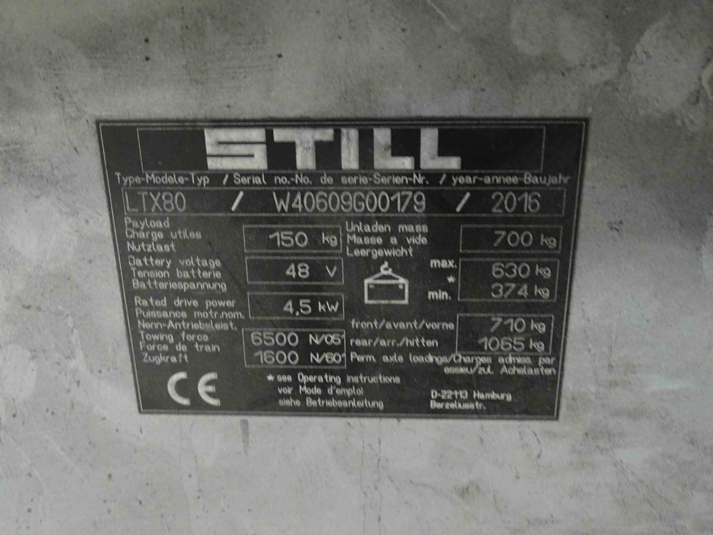 Still LTX80 - Akülü çekici: fotoğraf 5 Still LTX80 - Akülü çekici: fotoğraf 5