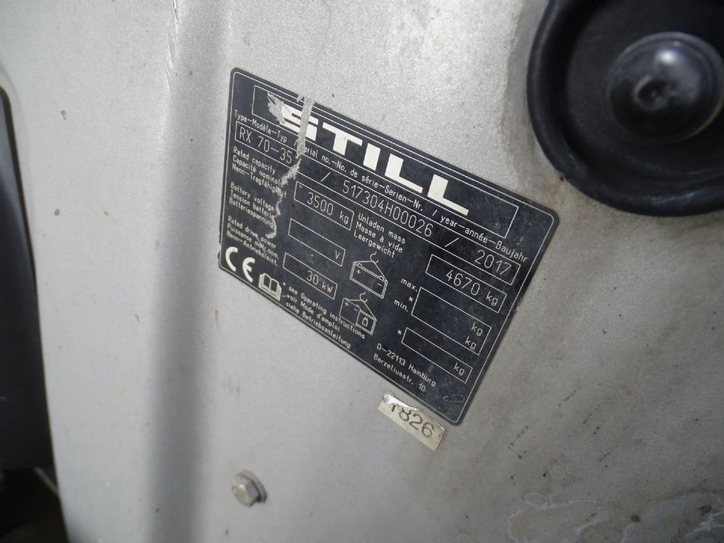 Still RX70-35 - Dizel forklift: fotoğraf 5 Still RX70-35 - Dizel forklift: fotoğraf 5