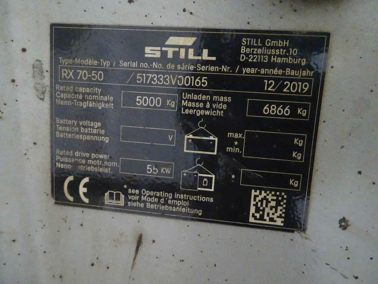 Still RX70-50 - Dizel forklift: fotoğraf 5 Still RX70-50 - Dizel forklift: fotoğraf 5