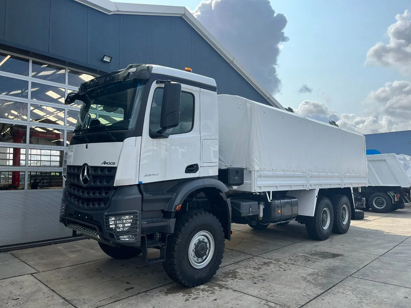 Mercedes-Benz Arocs 3340 A 6x6 Cargo Truck - Tenteli kamyon: fotoğraf 1 Mercedes-Benz Arocs 3340 A 6x6 Cargo Truck - Tenteli kamyon: fotoğraf 1