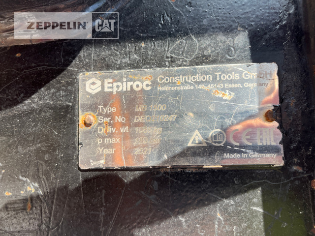 Atlas-Copco MB1500 Hydraulikhamm - Hidrolik kırıcı - İş makinaları: fotoğraf 4 Atlas-Copco MB1500 Hydraulikhamm - Hidrolik kırıcı - İş makinaları: fotoğraf 4