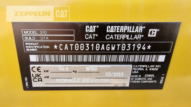 Mini ekskavatör Cat 310: fotoğraf 22