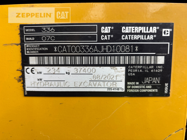 Cat 336-07C - Paletli ekskavatör: fotoğraf 2 Cat 336-07C - Paletli ekskavatör: fotoğraf 2