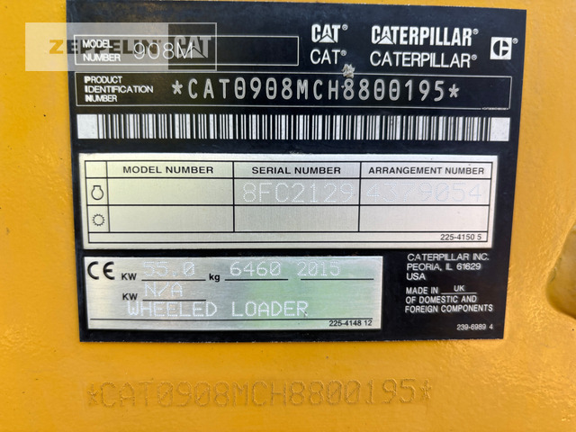 Cat 908M - Tekerlekli yükleyici: fotoğraf 2 Cat 908M - Tekerlekli yükleyici: fotoğraf 2