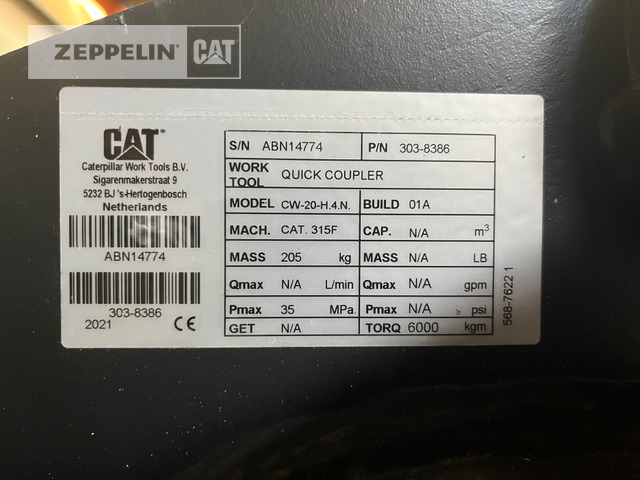 Cat Primärprodukte Kompo - Çabuk bağlantı - İş makinaları: fotoğraf 2 Cat Primärprodukte Kompo - Çabuk bağlantı - İş makinaları: fotoğraf 2