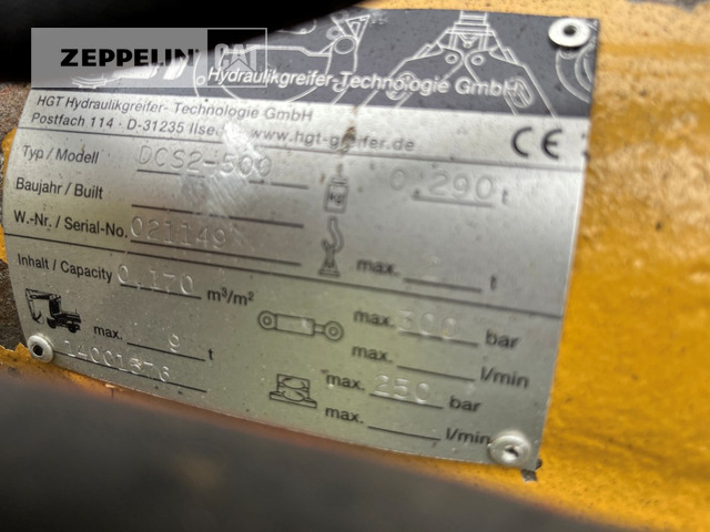 Hydraulik-Greifer-Technologie Greifer ZZ2-400 - Kapaklı kepçe: fotoğraf 4 Hydraulik-Greifer-Technologie Greifer ZZ2-400 - Kapaklı kepçe: fotoğraf 4