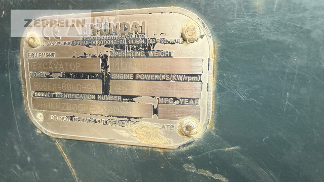 Hyundai R480LC-9 - Paletli ekskavatör: fotoğraf 5 Hyundai R480LC-9 - Paletli ekskavatör: fotoğraf 5