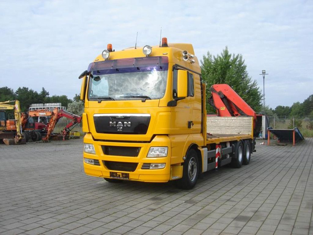 MAN TG-X 26.440 6x4 BL Pritsche Heckkran Palf. PK 42 - Sal/ Açık kasa kamyon, Vinçli kamyon: fotoğraf 2 MAN TG-X 26.440 6x4 BL Pritsche Heckkran Palf. PK 42 - Sal/ Açık kasa kamyon, Vinçli kamyon: fotoğraf 2