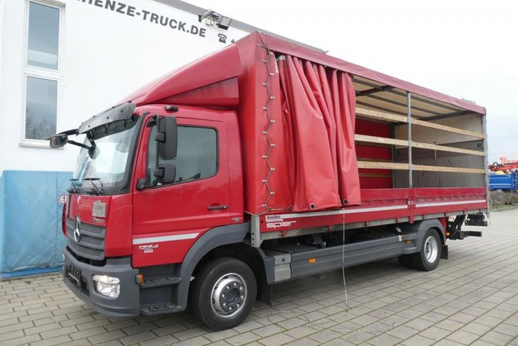 Mercedes-Benz Atego 1224 L Pritsche LBW LWB 1.5to, Tautliner - Tenteli kamyon: fotoğraf 1 Mercedes-Benz Atego 1224 L Pritsche LBW LWB 1.5to, Tautliner - Tenteli kamyon: fotoğraf 1
