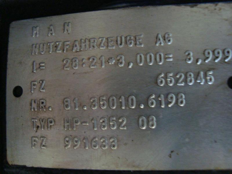 MAN TGA TG TGS TGX HP-1352 08 28:21 - Aks ve yedek parça: fotoğraf 3 MAN TGA TG TGS TGX HP-1352 08 28:21 - Aks ve yedek parça: fotoğraf 3